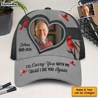 Personalized Custom Photo Memorial I'll Carry You With Me Until I See You Again Cap 33594 thumb 1