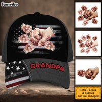 Personalized Gift For Dad Grandpa Fist Bump Nation Flag Cap 33600 thumb 1