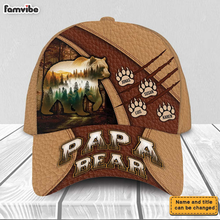 Personalized Gift For Papa Bear Cap 33609 1