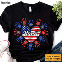 Personalized For Grandma Grandkids Heart and Hands 4th Of July Shirt - Hoodie - Sweatshirt 33611 thumb 1