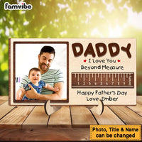 Personalzed Gift For Dad Love You Beyond Measure Upload Photo 2 Layered Separate Wooden Plaque 33614 thumb 1