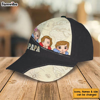 Personalized Gift For Grandpa Map Pattern Cap 33616 thumb 1