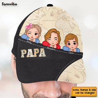Personalized Gift For Grandpa Map Pattern Cap 33616 thumb 1
