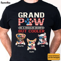 Personalized For Dad Pet Lovers American Grandpaw 4th Of July Shirt 33619 thumb 1