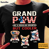Personalized For Dad Pet Lovers American Grandpaw 4th Of July Shirt 33619 thumb 1