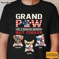 Personalized For Dad Pet Lovers American Grandpaw 4th Of July Shirt 33619 thumb 1