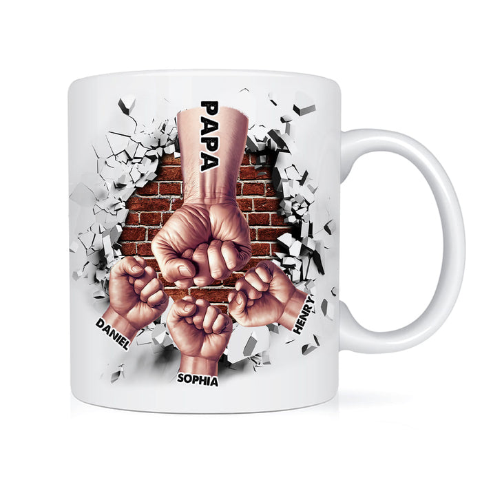 Personalized Gift For Grandpa Fist Bump Mug 33622 1