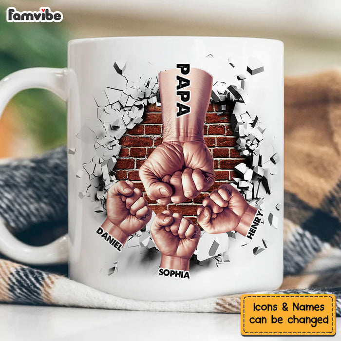 Personalized Gift For Grandpa Fist Bump Mug 33622 1