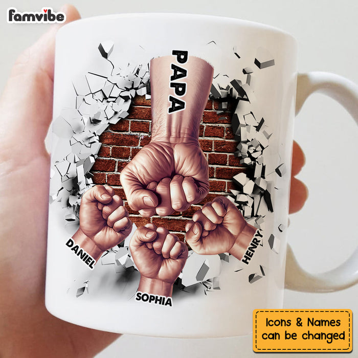 Personalized Gift For Grandpa Fist Bump Mug 33622 1