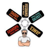 Personalized Gift For Grandpa Legend Daddy Husband Acrylic Custom Keychain 33623 thumb 1