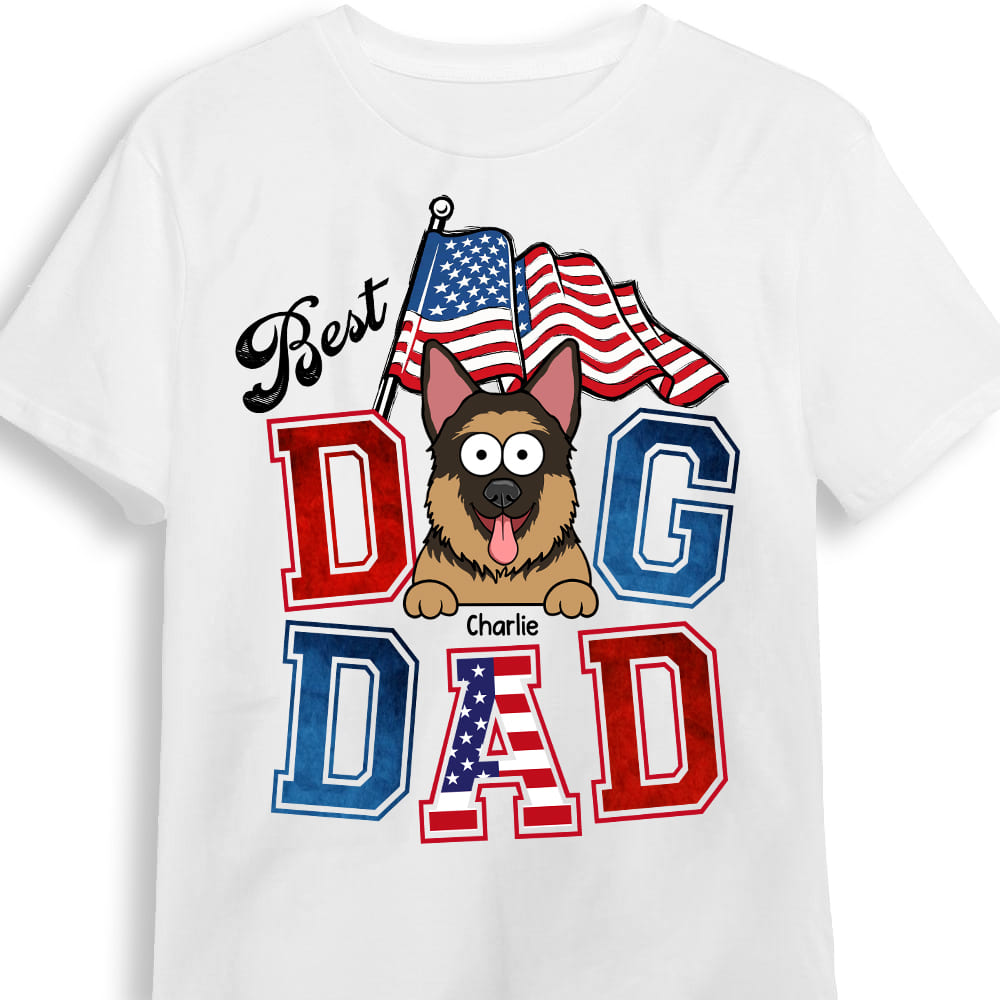 Personalized Gift For Independence Dog Dad Shirt Hoodie Sweatshirt 33625 Primary Mockup