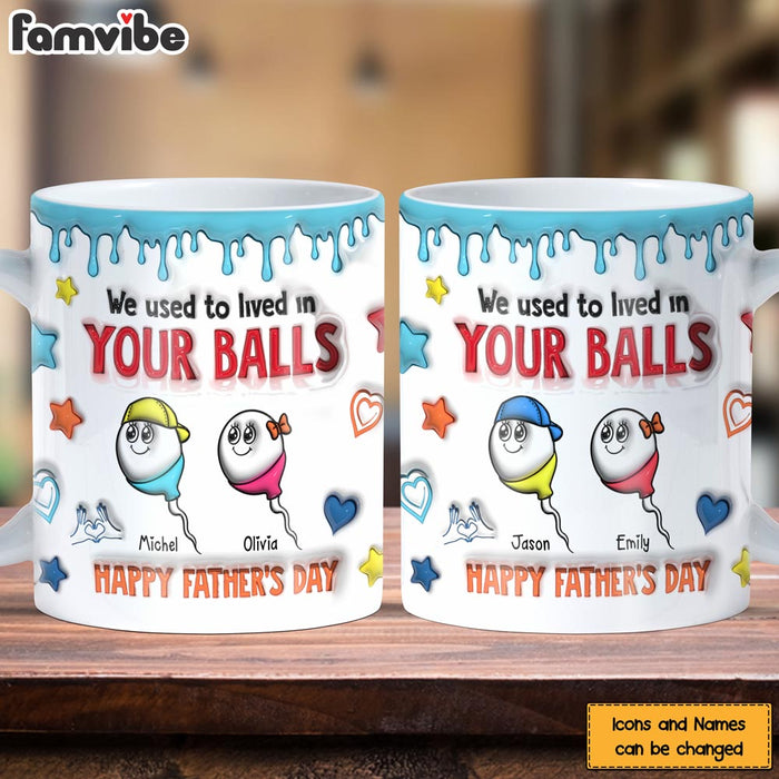 Personalized Gift For Dad Funny 3D Inflated Mug 33640 1