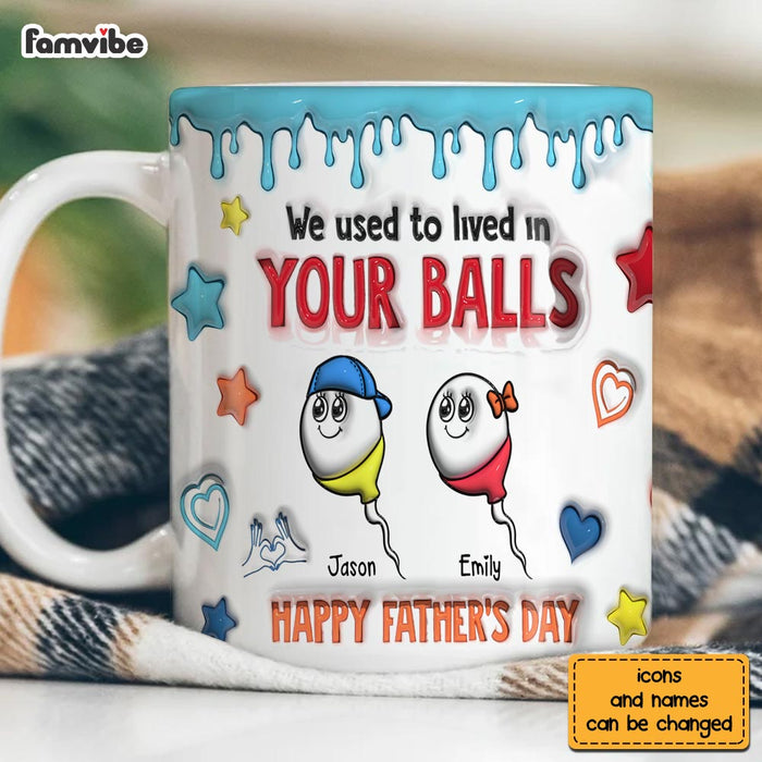 Personalized Gift For Dad Funny 3D Inflated Mug 33640 1