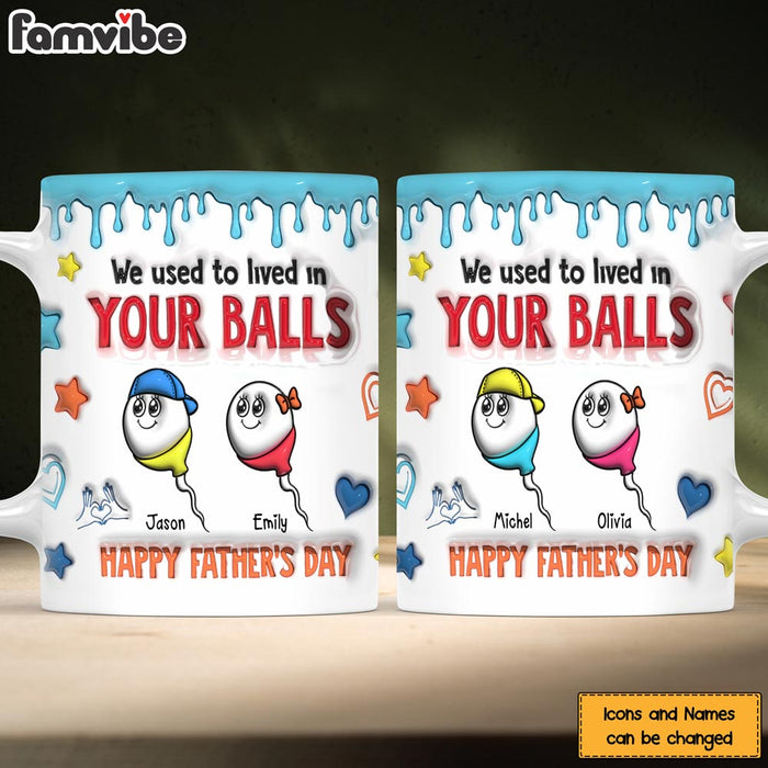 Personalized Gift For Dad Funny 3D Inflated Mug 33640 1