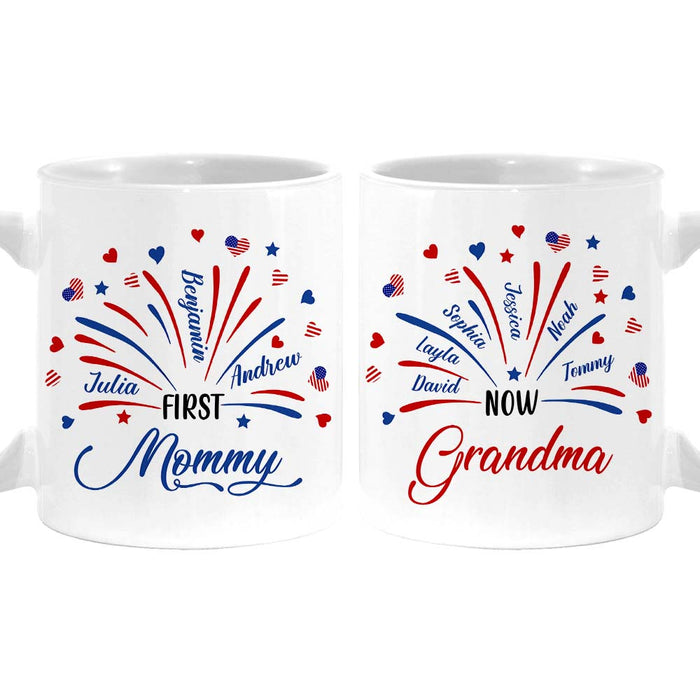 Personalized For Grandma Mom First Mom Now Grandma Mug 33642 1