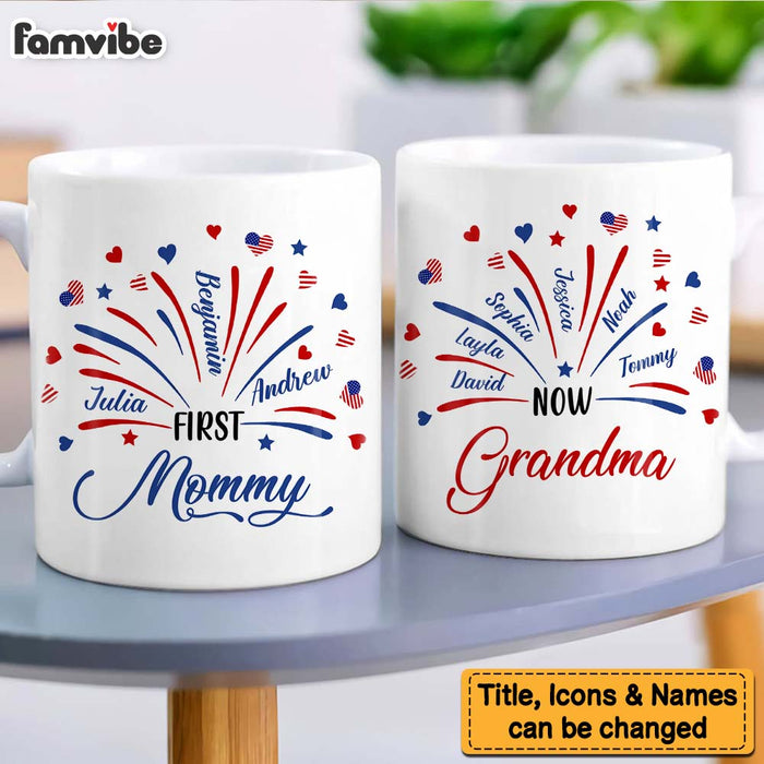 Personalized For Grandma Mom First Mom Now Grandma Mug 33642 1