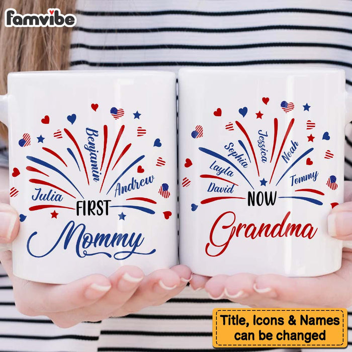 Personalized For Grandma Mom First Mom Now Grandma Mug 33642 1