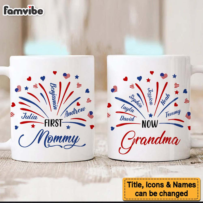 Personalized For Grandma Mom First Mom Now Grandma Mug 33642 1