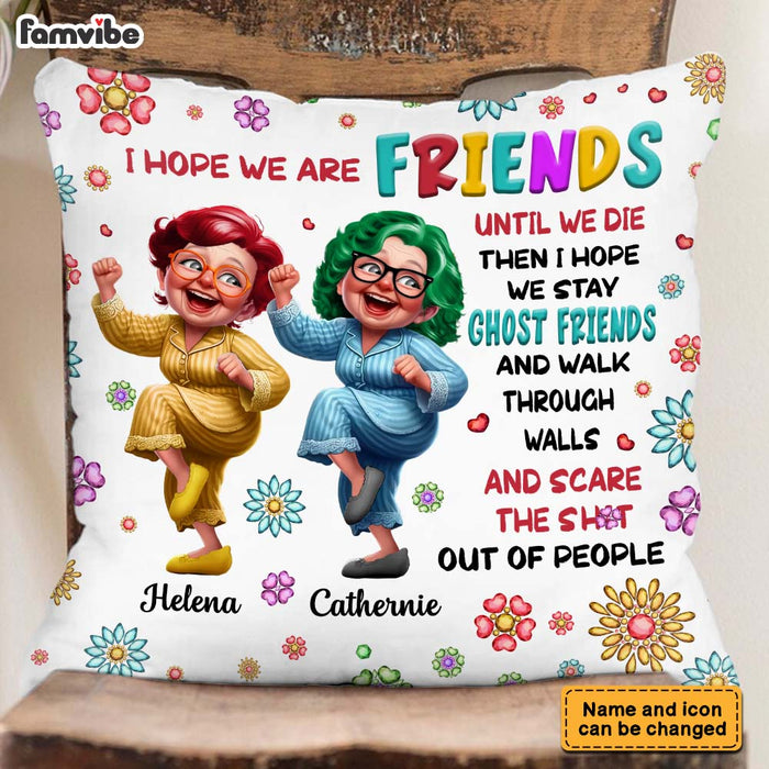 Personalized Old Friends Sisters Pillow 33643 1