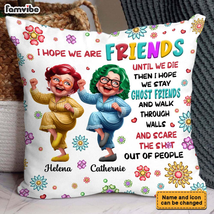 Personalized Old Friends Sisters Pillow 33643 1