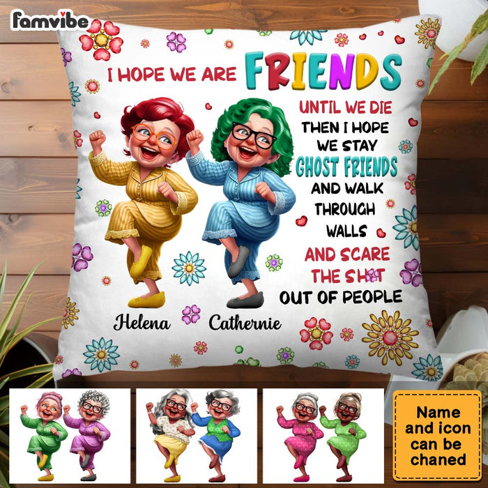 Personalized Old Friends Sisters Pillow 33643 1