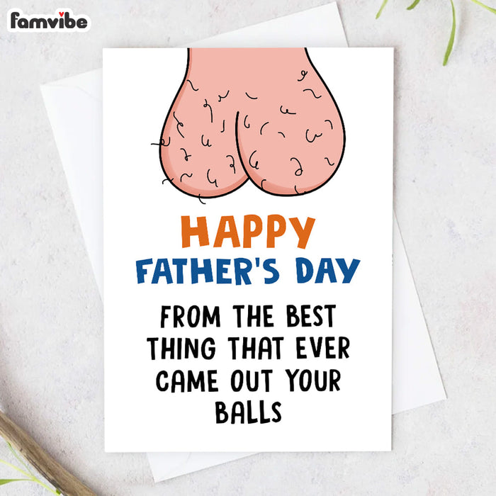 Funny Rude Father's Day Card 1