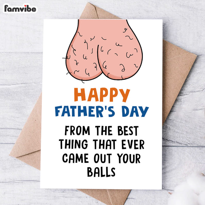 Funny Rude Father's Day Card 1
