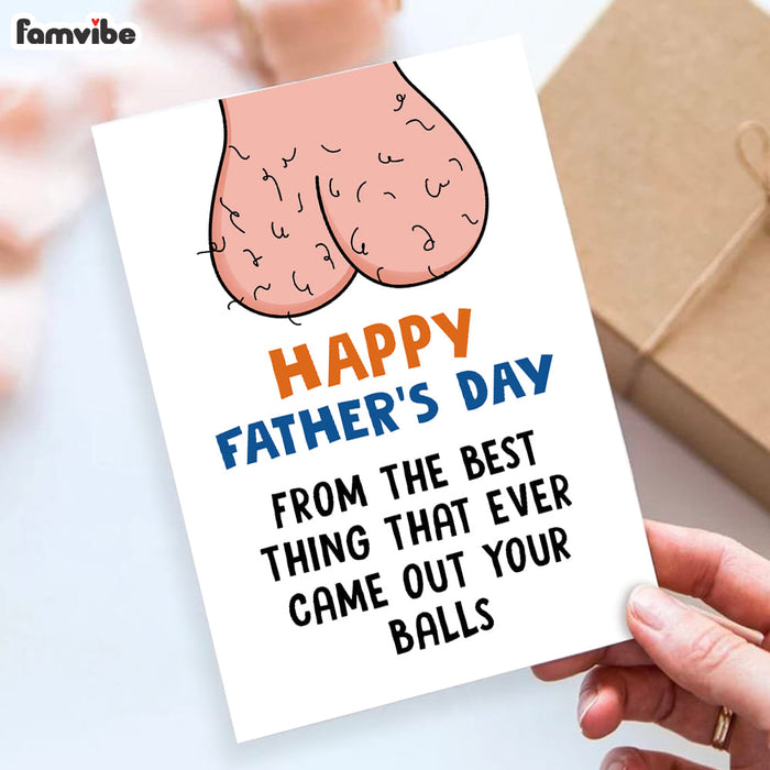 Funny Rude Father's Day Card 1