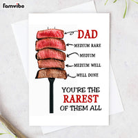 Father's Day Greeting Rare Dad Card