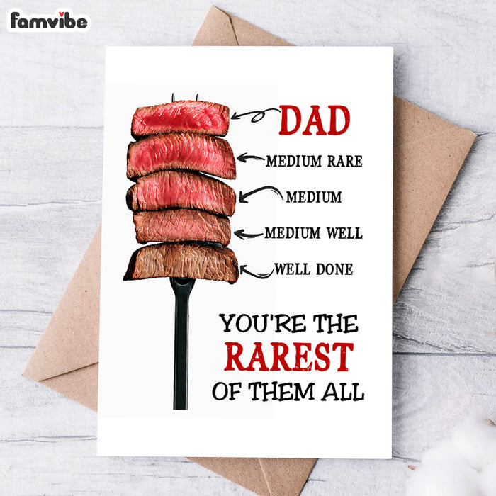 Father's Day Greeting Rare Dad Card 1