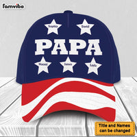 Personalized Gift for Grandpa Dad Papa Independence Day Cap 33656 thumb 1