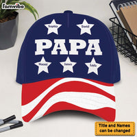 Personalized Gift for Grandpa Dad Papa Independence Day Cap 33656 thumb 1