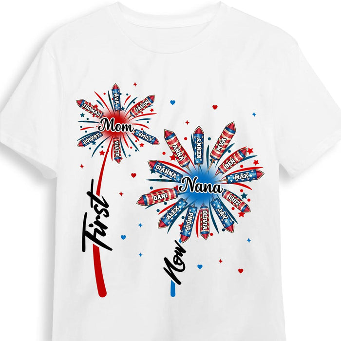 Personalized Gift For Grandma Mom Fire Cracker Shirt - Hoodie - Sweatshirt 33657 1