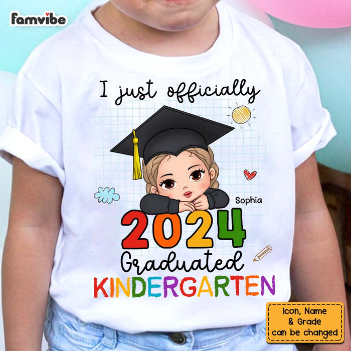 Personalized Gift For Granddaughter I Just Officially Graduated Kindergarten Kid T Shirt - Kid Hoodie - Kid Sweatshirt 33668 1