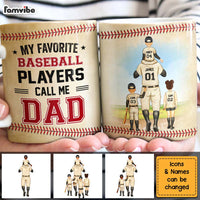 Personalized For Dad My Favorite Baseball Player Calls Me Dad Mug 33671 thumb 1