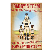 Personalized Gift For Dad Baseball Team Poster 33674 thumb 1