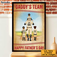 Personalized Gift For Dad Baseball Team Poster 33674 thumb 1