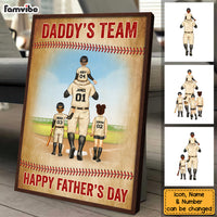 Personalized Gift For Dad Baseball Team Poster 33674 thumb 1