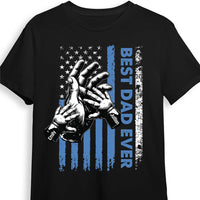 Personalized Gift For Dad US Flag Hand Raising Shirt - Hoodie - Sweatshirt 33675 thumb 1