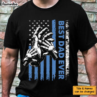 Personalized Gift For Dad US Flag Hand Raising Shirt - Hoodie - Sweatshirt 33675 thumb 1