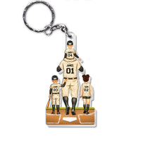 Personalized Gift For Baseball Dad Acrylic Keychain 33676 thumb 1