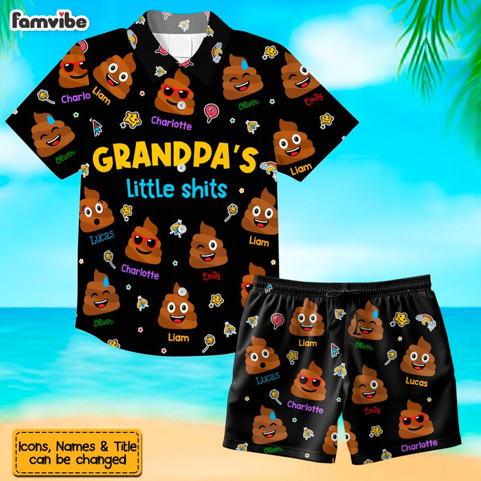 Personalized Gift For Grandpa Funny Hawaiian Set 33677 1