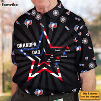 Personalized For Grandpa Dad 4TH Of July Polo Shirt 33679 thumb 1