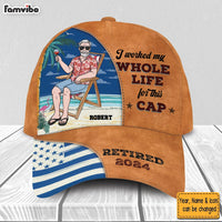 Personalized Gift For Dad Grandpa Retired Funny Cap 33687 thumb 1