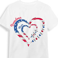 Personalized Gift For Grandma Nation Flag Heart Shirt - Hoodie - Sweatshirt 33688 thumb 1