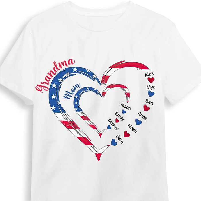 Personalized Gift For Grandma Nation Flag Heart Shirt - Hoodie - Sweatshirt 33688 1