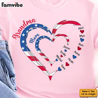 Personalized Gift For Grandma Nation Flag Heart Shirt - Hoodie - Sweatshirt 33688 thumb 1