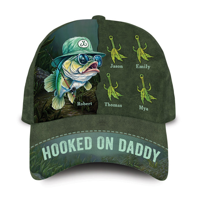 Personalized Gift Hooked On Daddy Cap 33691 1