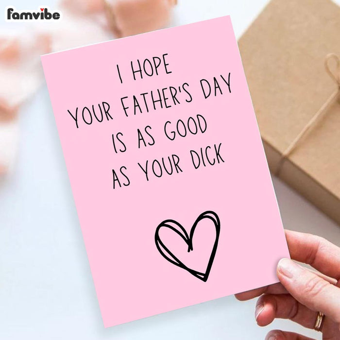 Dirty Fathers Day For Husband Card 1