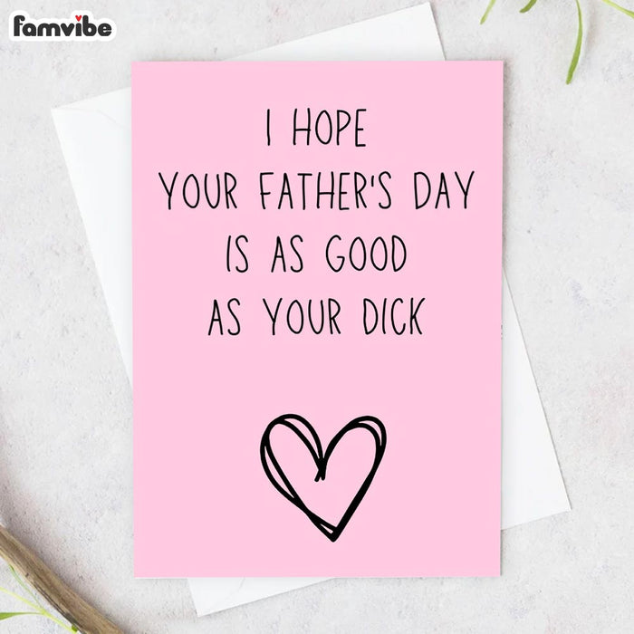 Dirty Fathers Day For Husband Card 1